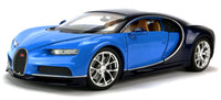 Welly Modellauto Bugatti Chiron 19cm- blau