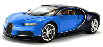 Welly Modellauto Bugatti Chiron 19cm- blau