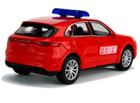 Welly Modellauto Feuerwehr Porsche Cayenne Turbo- Rückansicht