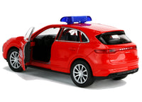 Welly Modellauto Feuerwehr Porsche Cayenne Turbo- öffnende Türen