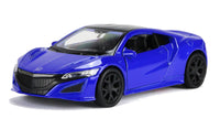 Welly Modellauto Honda NSX 2015 Hybrid 12cm- Blau