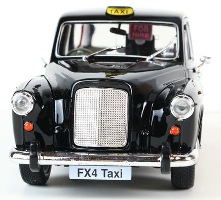 Welly Modellauto London Taxi -  Austin FX4 schwarz 19cm- Frontansicht