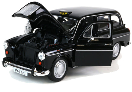 Welly Modellauto London Taxi -  Austin FX4 schwarz 19cm- mit öffnenden Türen