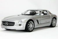 Welly Modellauto Mercedes SLS AMG Roadster 12cm- silber