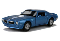 Welly Modellauto Pontiac Firebird 1972 Trans Am 12cm- blau