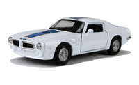 Welly Modellauto Pontiac Firebird 1972 Trans Am 12cm- weiß