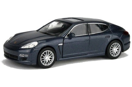 Welly Modellauto Porsche Panamera S - 12cm- blau silber metallic