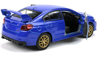 Welly Modellauto Subaru WRX STI Impreza Rallye Car 12cm- mit öffnenden Türen