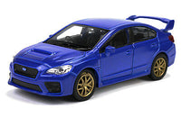 Welly Modellauto Subaru WRX STI Impreza Rallye Car 12cm-blau