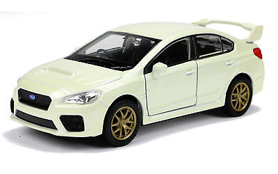 Welly Modellauto Subaru WRX STI Impreza Rallye Car 12cm-creme weiß