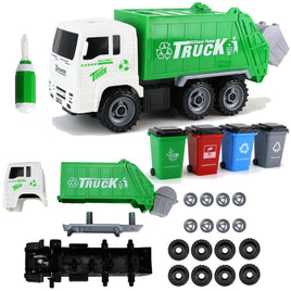 XL Modellauto Müllwagen 34-teilig zum Schrauben 27cm
