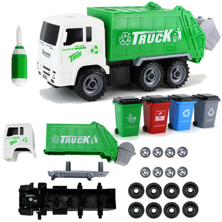 XL Modellauto Müllwagen 34-teilig zum Schrauben 27cm