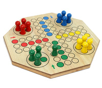 XXL Ludo Brettspiel 2-seitig für 4 & 6 Spieler- Variante 4 Spieler