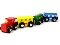 Zubehör für Holzeisenbahn-Zug mit 3 Waggons