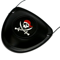 6er Set Piratenklappe Augenklappe Pirat Augenbinde schwarz stabil Fasching NEU