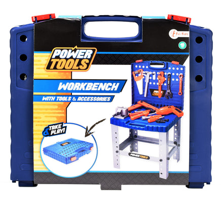 transportable Kinder Werkbank inkl. Werkzeug- im Koffer